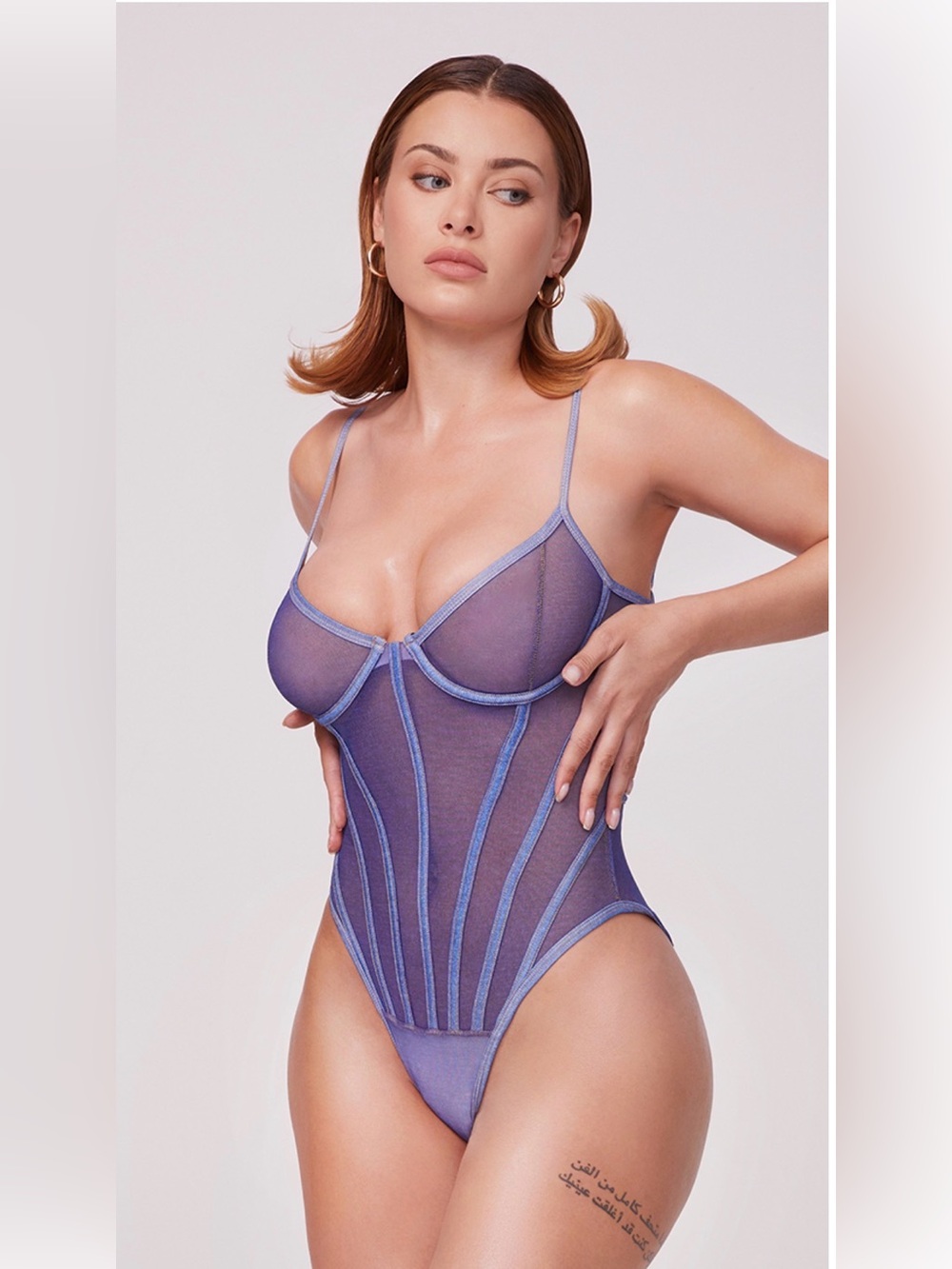 Yandy X Lana Rhoades Denim Pipe Dream Bodysuit